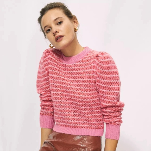 Wilfred Nesa Pink & Red Sweater Medium - Picture 1 of 6